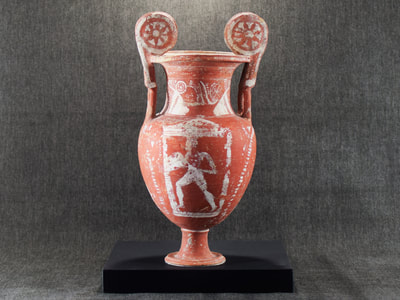Canosan Greek Pottery Volute-Krater 16.5" Tall